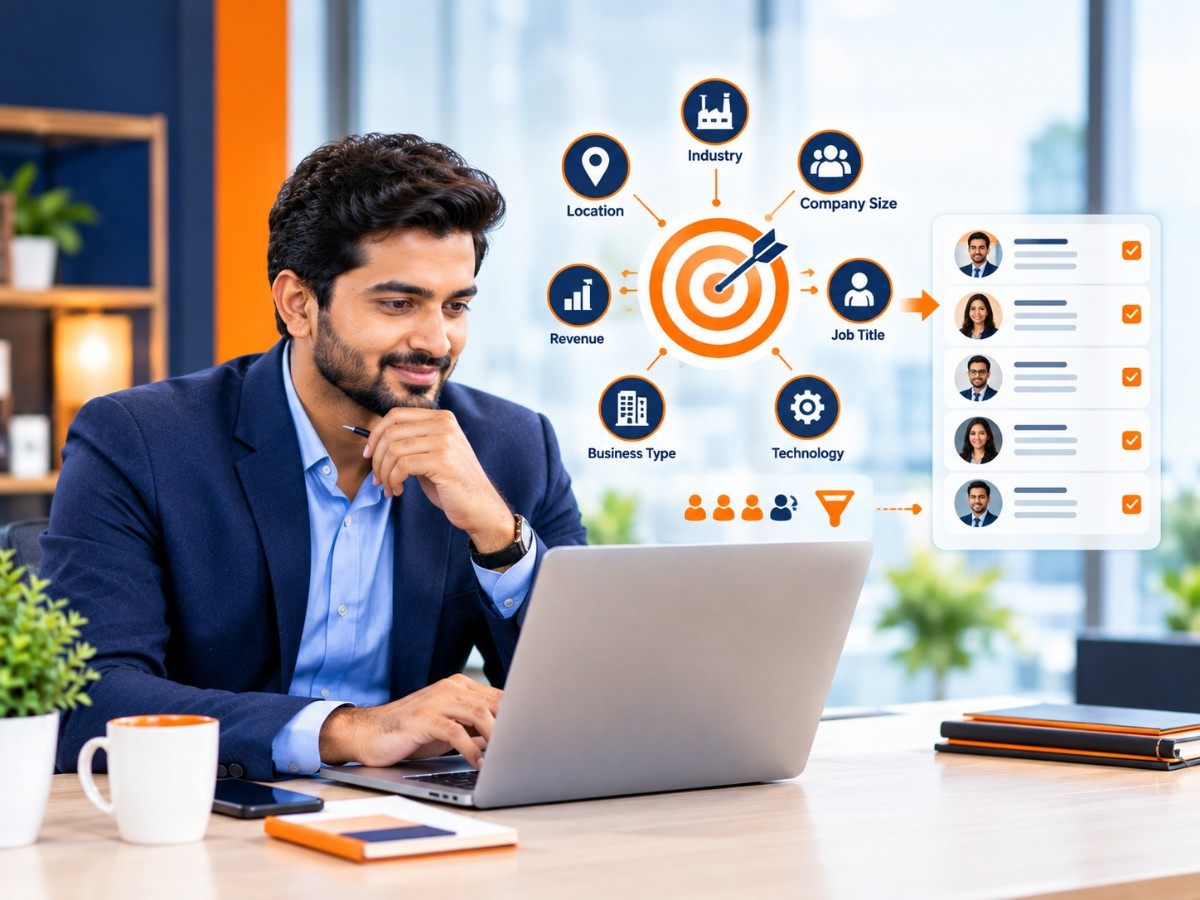 Target board with an arrow hitting the centre, representing precisely chosen business prospects